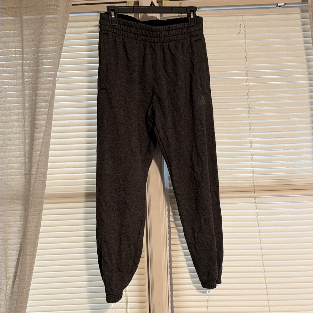 Adidas Gray Textured Joggers